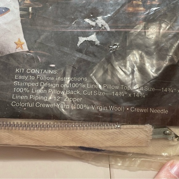 Vintage Avon Creative Needlecraft Stamped American Eagle Crewel New Unopened Kit - Picture 9 of 9